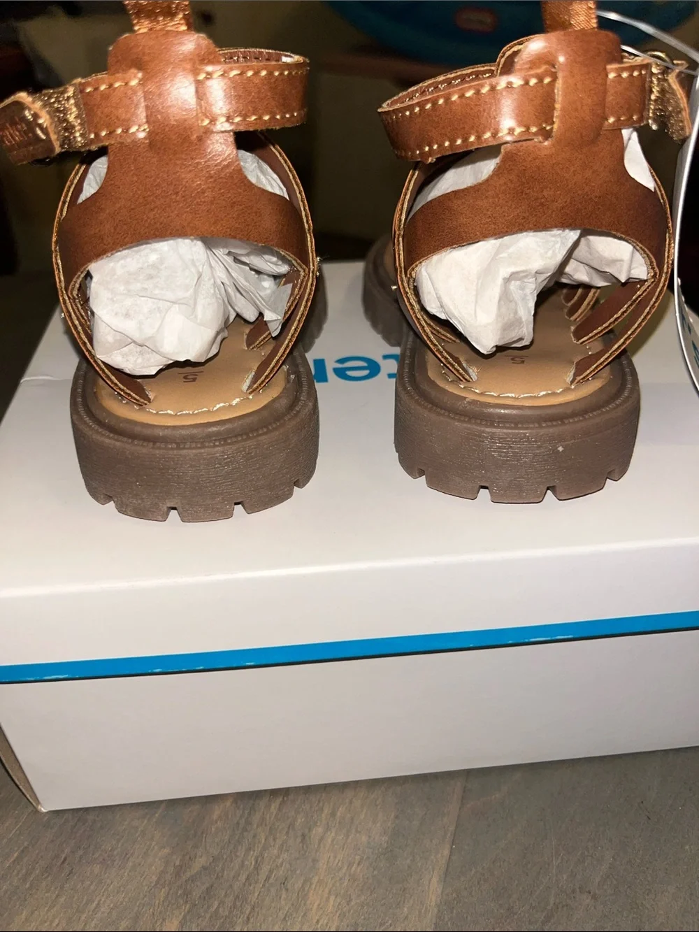 Carter's Brown Strappy Gladiator Sandals for Kids